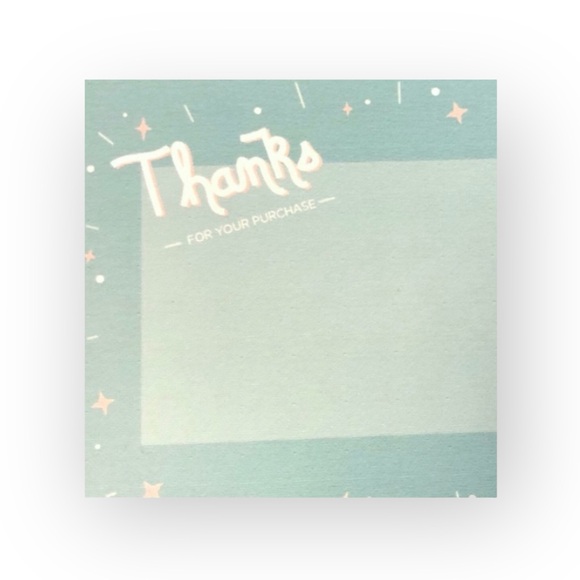 new Poshmark ★ Set 25 Thank You Cards ★ Baby Blue ★ 4” x 6” ★ Limited Edition ★ - Picture 5 of 13